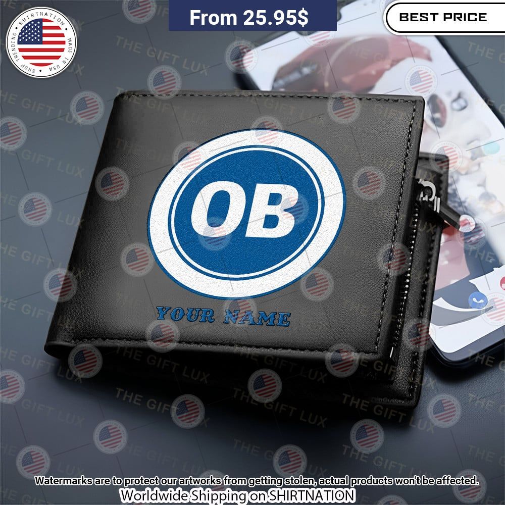 Odense Boldklub Personalized Leather Wallet Studious look