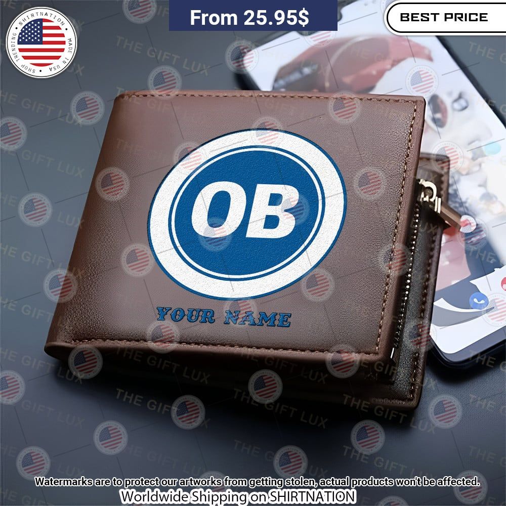 Odense Boldklub Personalized Leather Wallet Out of the world