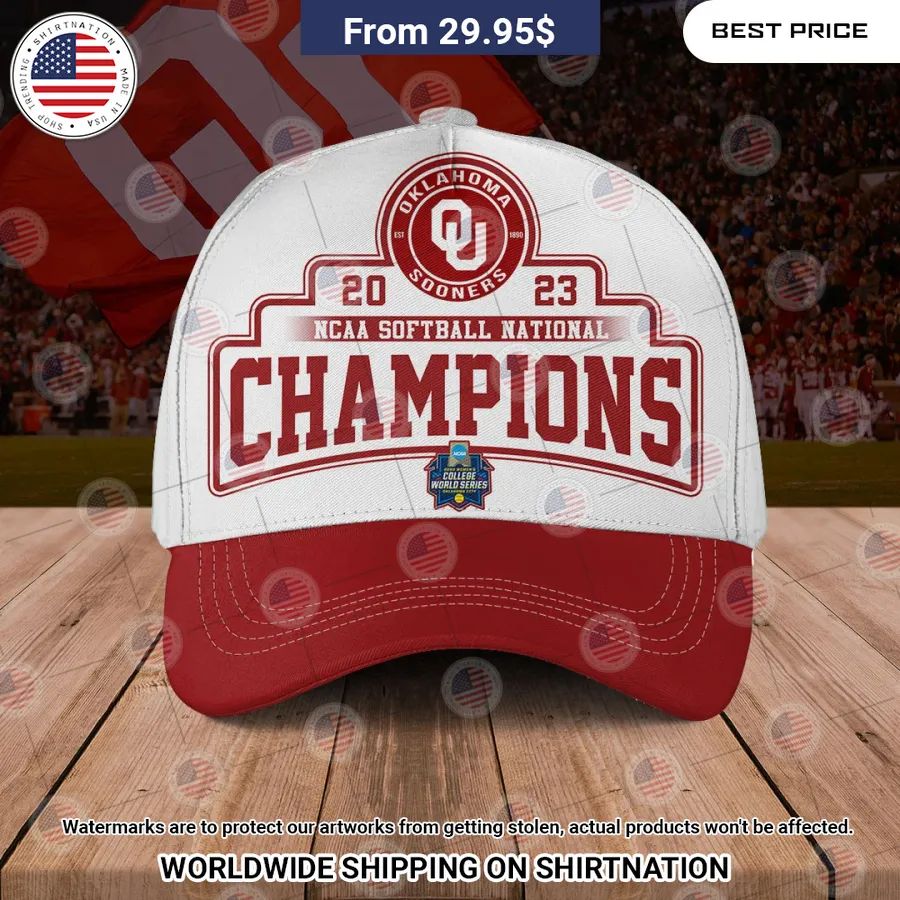 Oklahoma Sooners 2023 NCAA Softball National Champions Cap Studious look