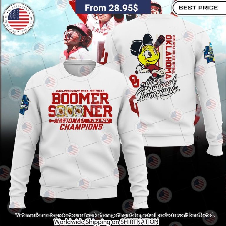 Oklahoma Sooners NCAA College Softball Champions Hoodie Heroine