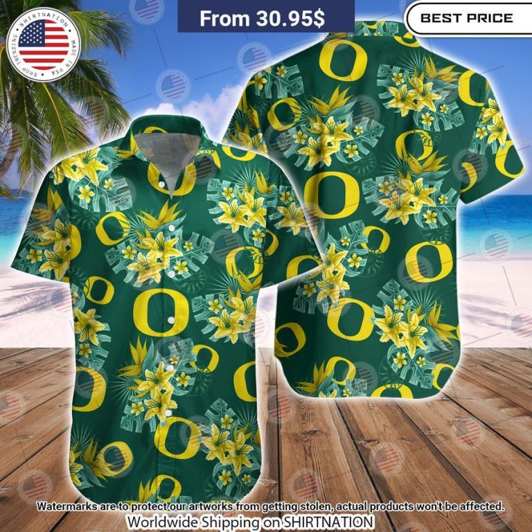 Oregon Ducks Tide Football Hawaiian Shirt Good click