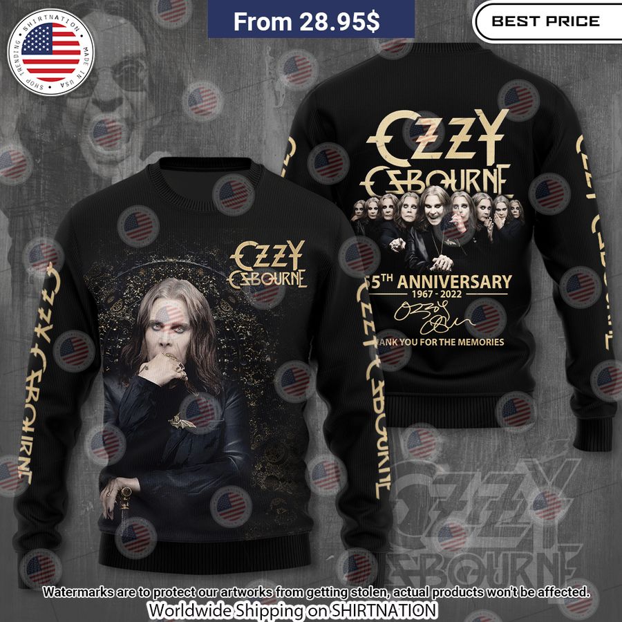 Ozzy Osbourne 55th Anniversary Shirt You look fresh in nature