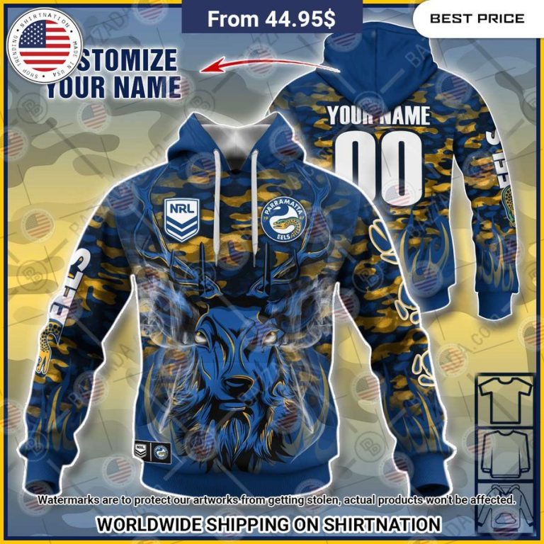 Parramatta Eels Deer Hunting Hoodie Super sober