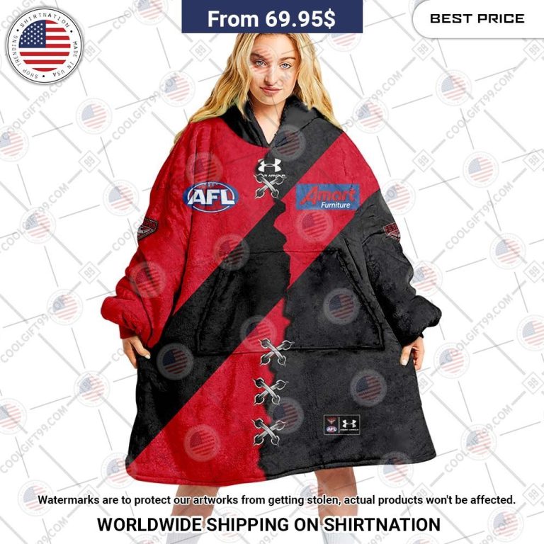 personalized afl essendon bombers jersey oodie blanket hoodie 1 561.jpg