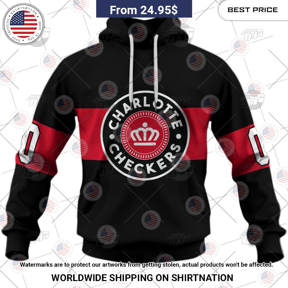 Personalized AHL Charlotte Checkers Premier Jersey Black Shirt Mesmerising