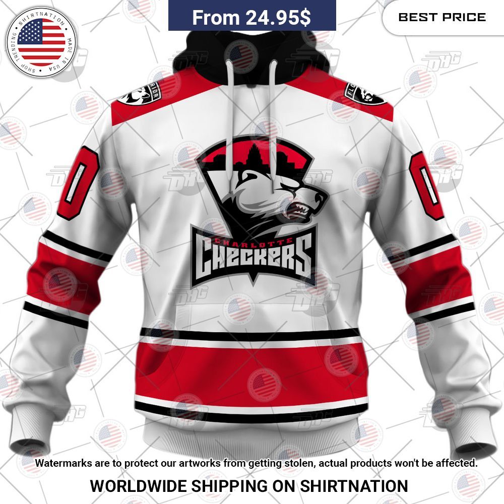 Personalized AHL Charlotte Checkers Premier Jersey White Shirt Good look mam