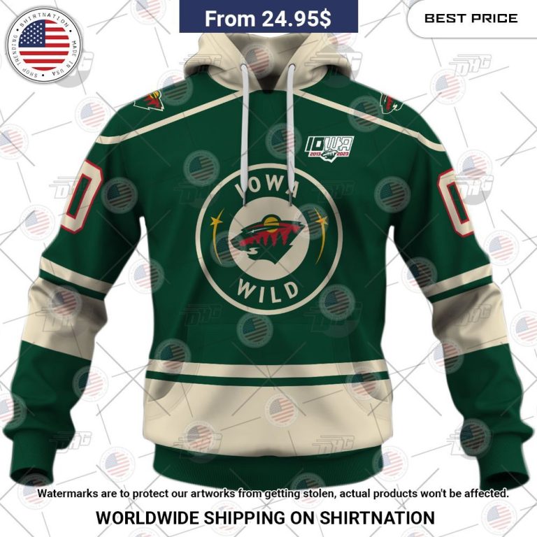 personalized ahl iowa wild 2022 23 premier jersey green shirt 2 888.jpg