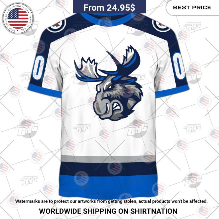 Personalized AHL Manitoba Moose Premier Jersey White Shirt Out of the world