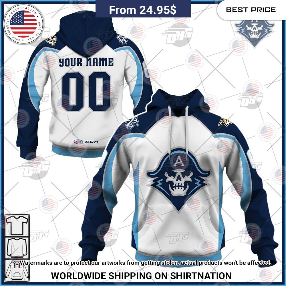 Personalized AHL Milwaukee Admirals Premier Jersey White Shirt Coolosm