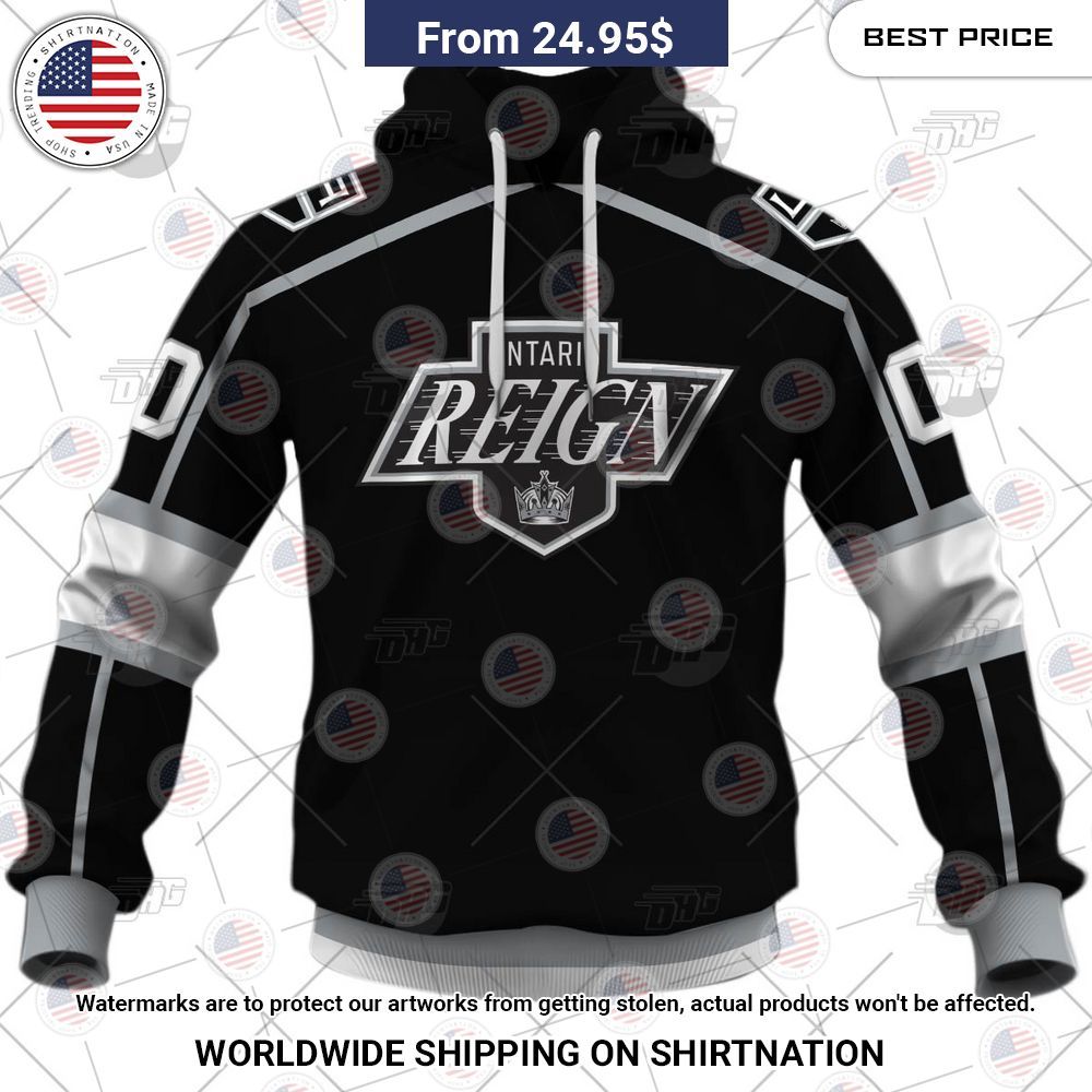 Personalized AHL Ontario Reign Premier Jersey Shirt Gang of rockstars