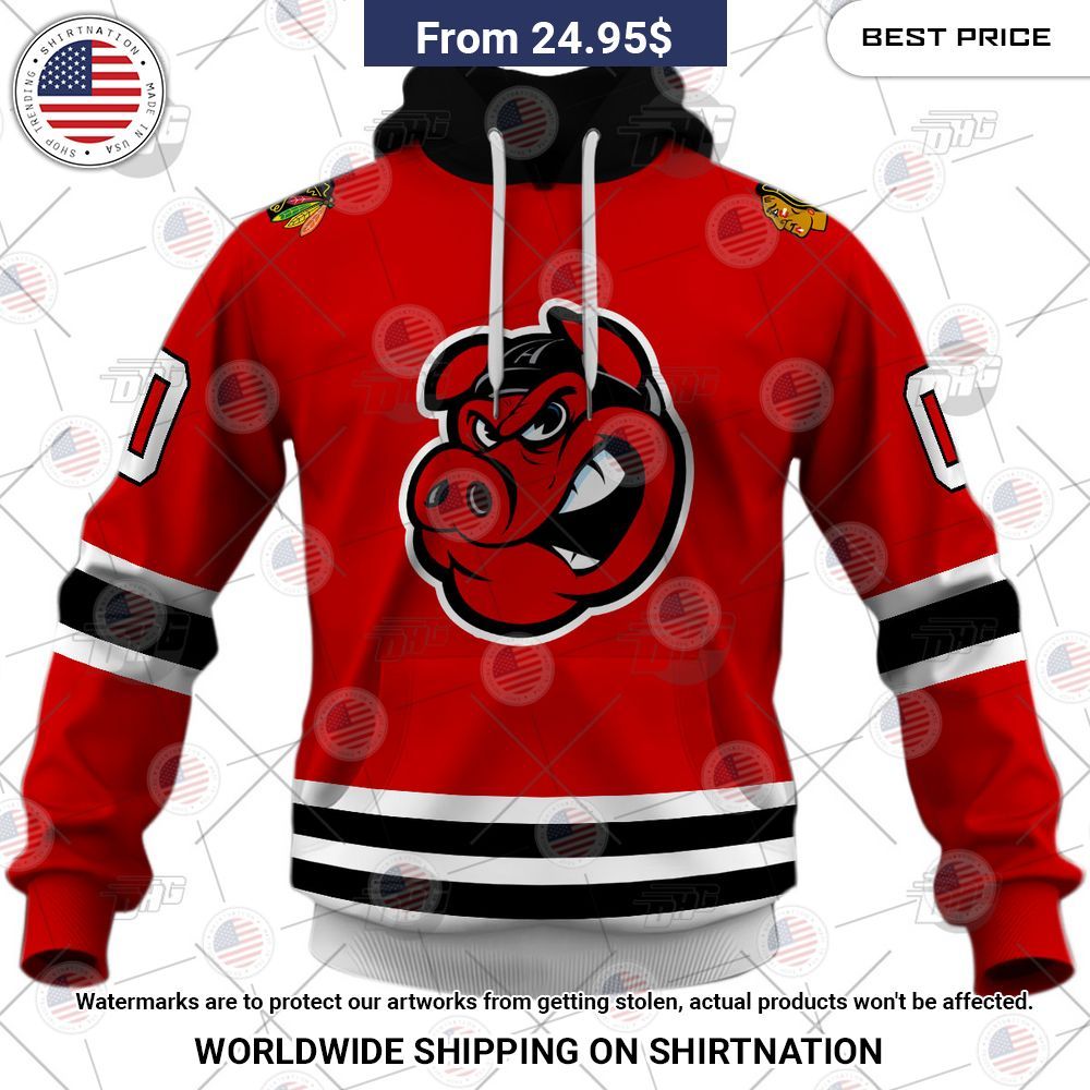 personalized ahl rockford icehogs premier jersey red shirt 2 286.jpg