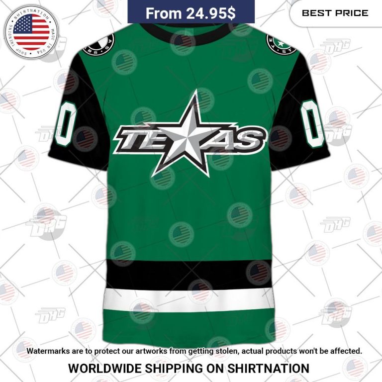 Personalized AHL Texas Stars Premier Jersey Green Shirt Cuteness overloaded