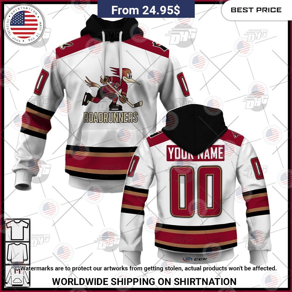Personalized AHL Tucson Roadrunners Premier White Jersey Shirt Wow, cute pie