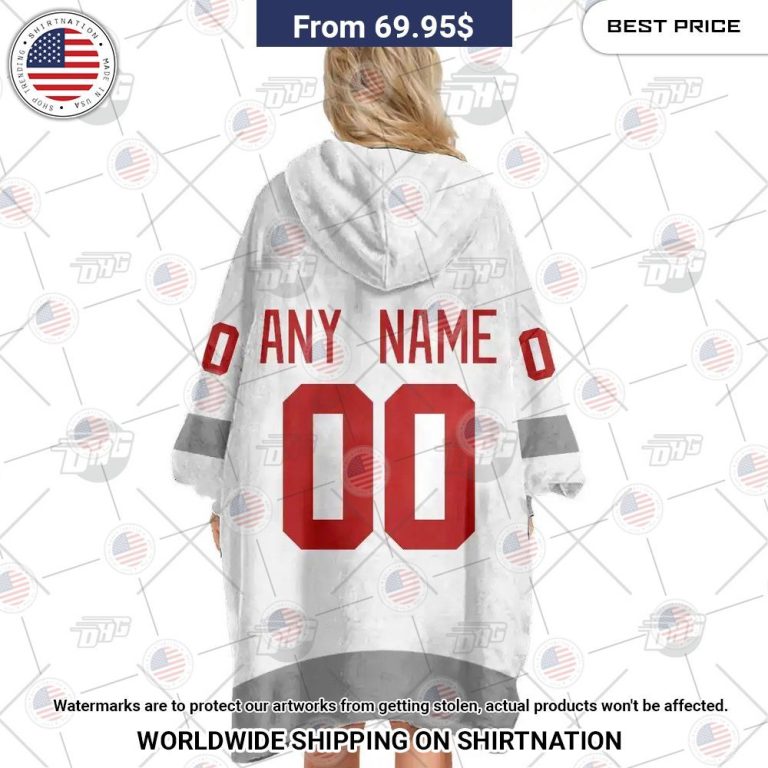 Personalized NHL Detroit Red Wings Oodie Blanket Hoodie Rocking picture