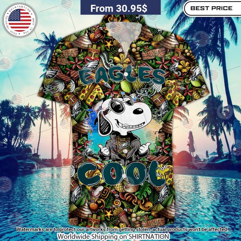 Philadelphia Eagles Snoopy Hawaiian Shirt You look fresh in nature