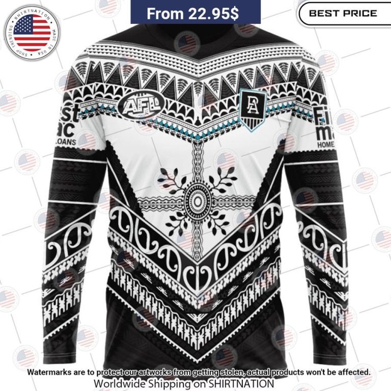 Port Adelaide Football Club Pasifika Custom Shirt Wow, cute pie