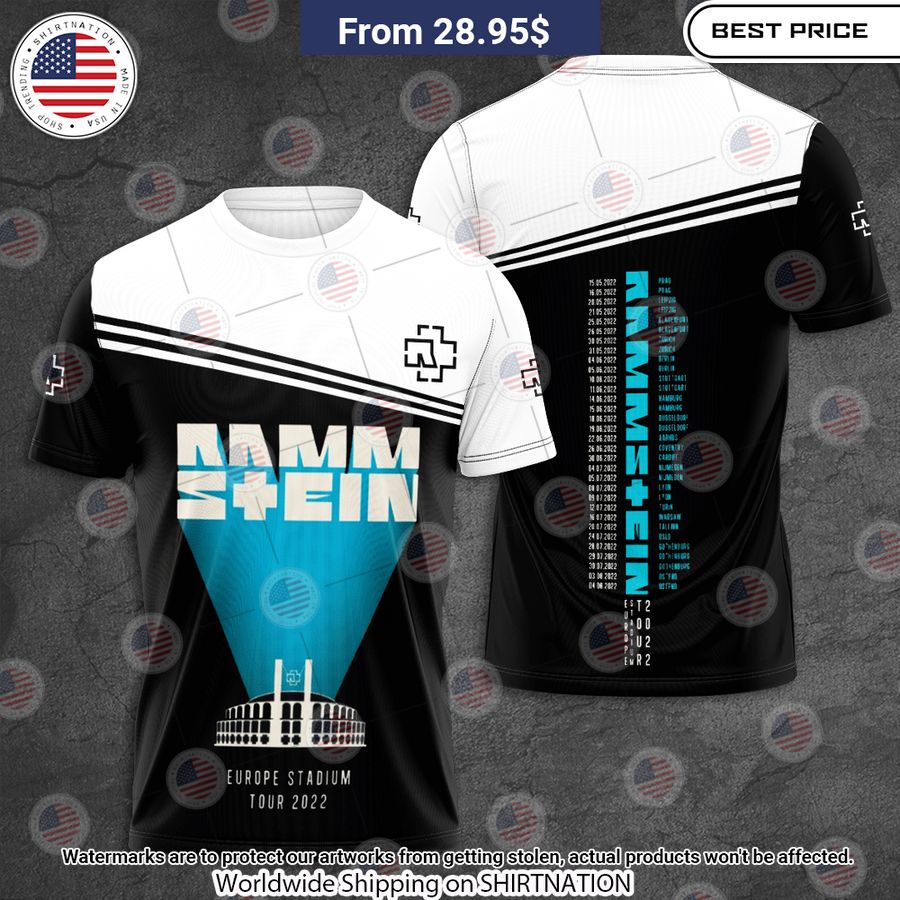 Rammstein Europe Stadiumour 2022 Shirt Stand easy bro