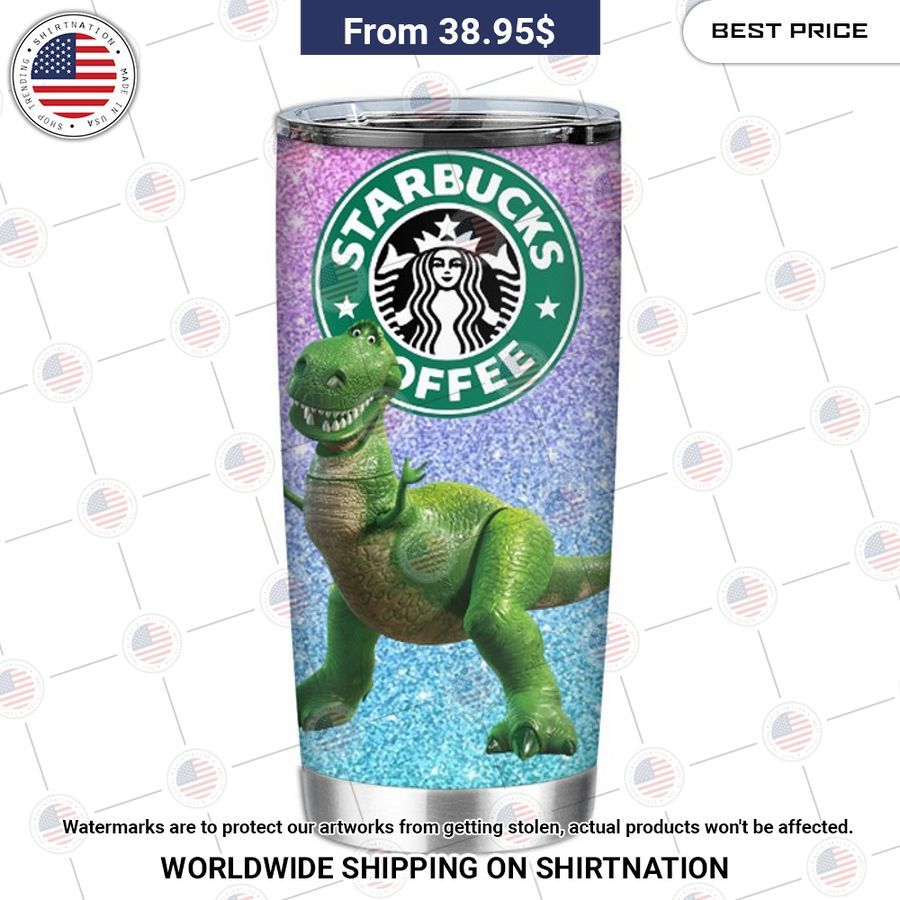 Rex Toy Story Starbucks Tumbler My words are less to describe this picture.