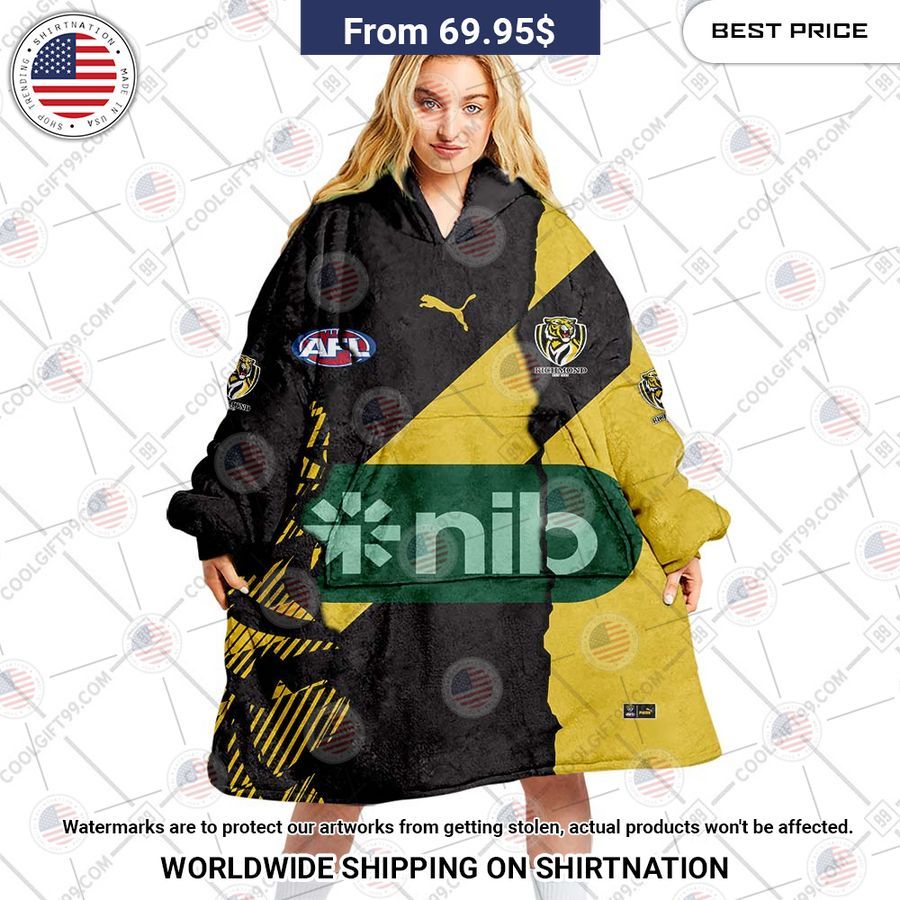 Richmond Tigers Mix Hoodie Blanket This is awesome and unique