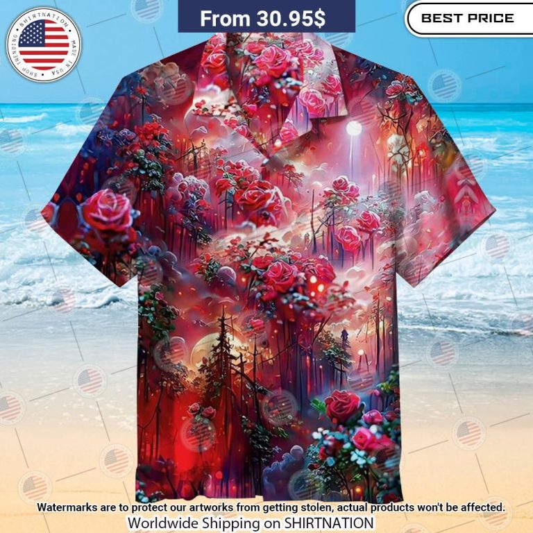 Rose Garden Hawaiian Shirt Royal Pic of yours