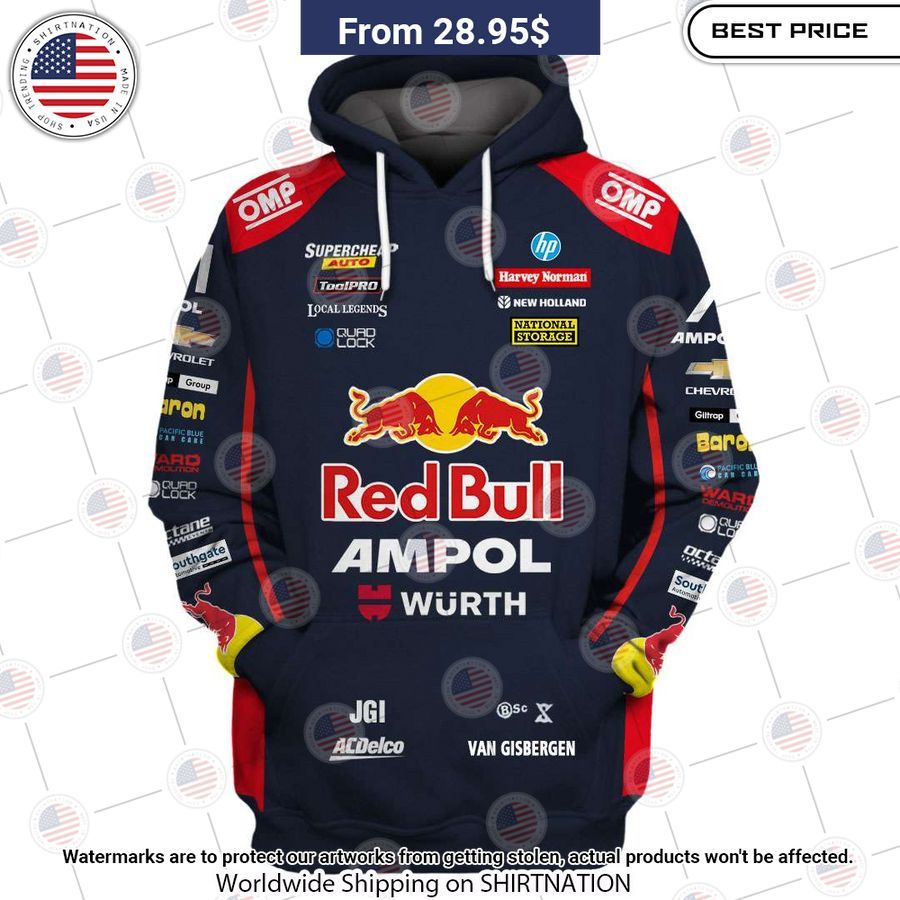 Shane Van Gisbergen Red Bull Ampol Racing CUSTOM Hoodie Rejuvenating picture