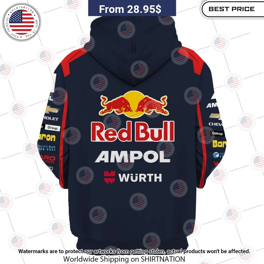 Shane Van Gisbergen Red Bull Ampol Racing CUSTOM Hoodie Lovely smile
