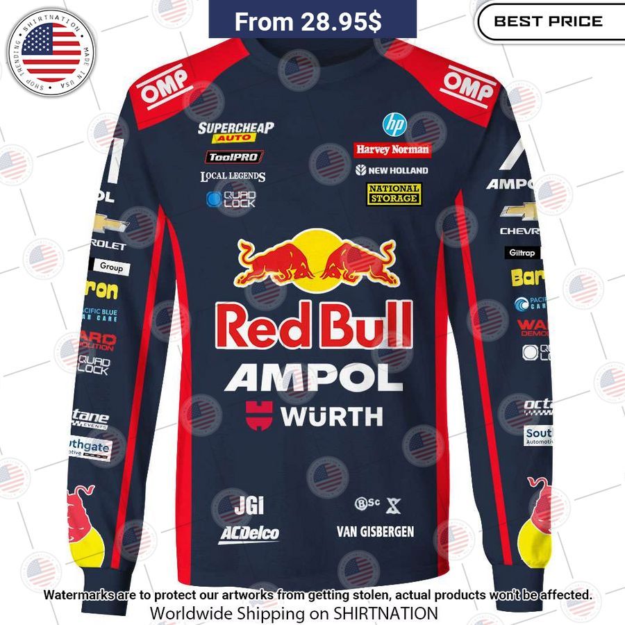 Shane Van Gisbergen Red Bull Ampol Racing CUSTOM Hoodie She has grown up know