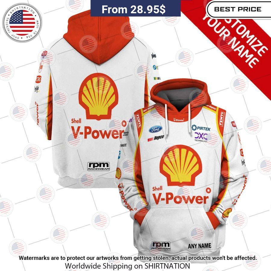 Shell V-Power Racing Team CUSTOM Ford Pirtek Repco Hoodie