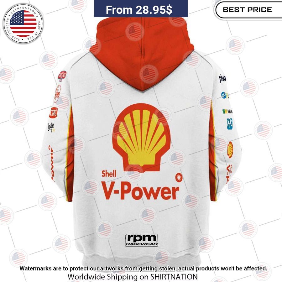 Shell V Power Racing Team CUSTOM Ford Pirtek Repco Hoodie Nice shot bro