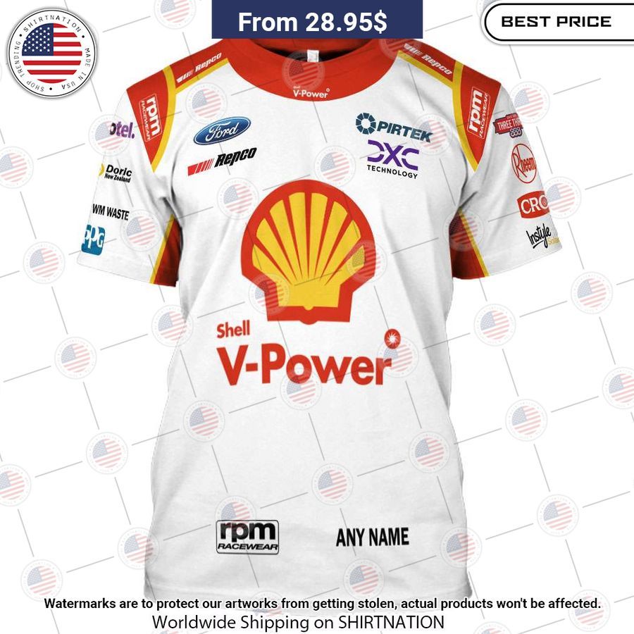 Shell V Power Racing Team CUSTOM Ford Pirtek Repco Hoodie Heroine