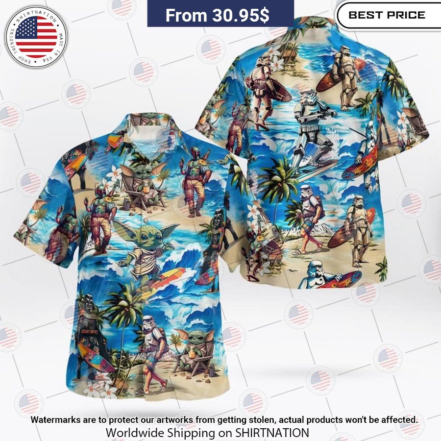 Special Star Wars Surfing Hawaiian Shirt This is awesome and unique