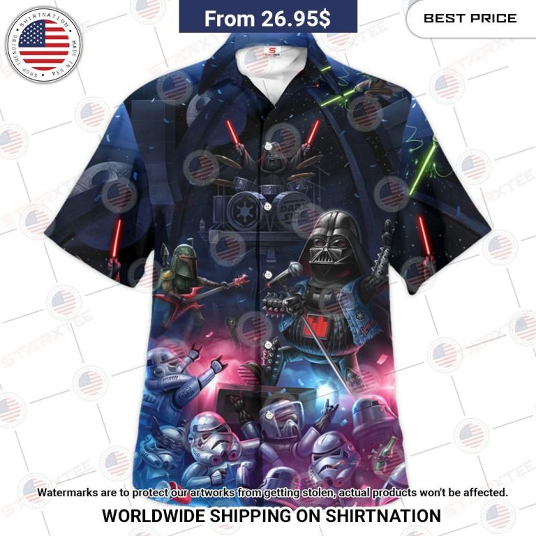 Star Wars Dark Side Rock Music Hawaiian Shirt Stunning