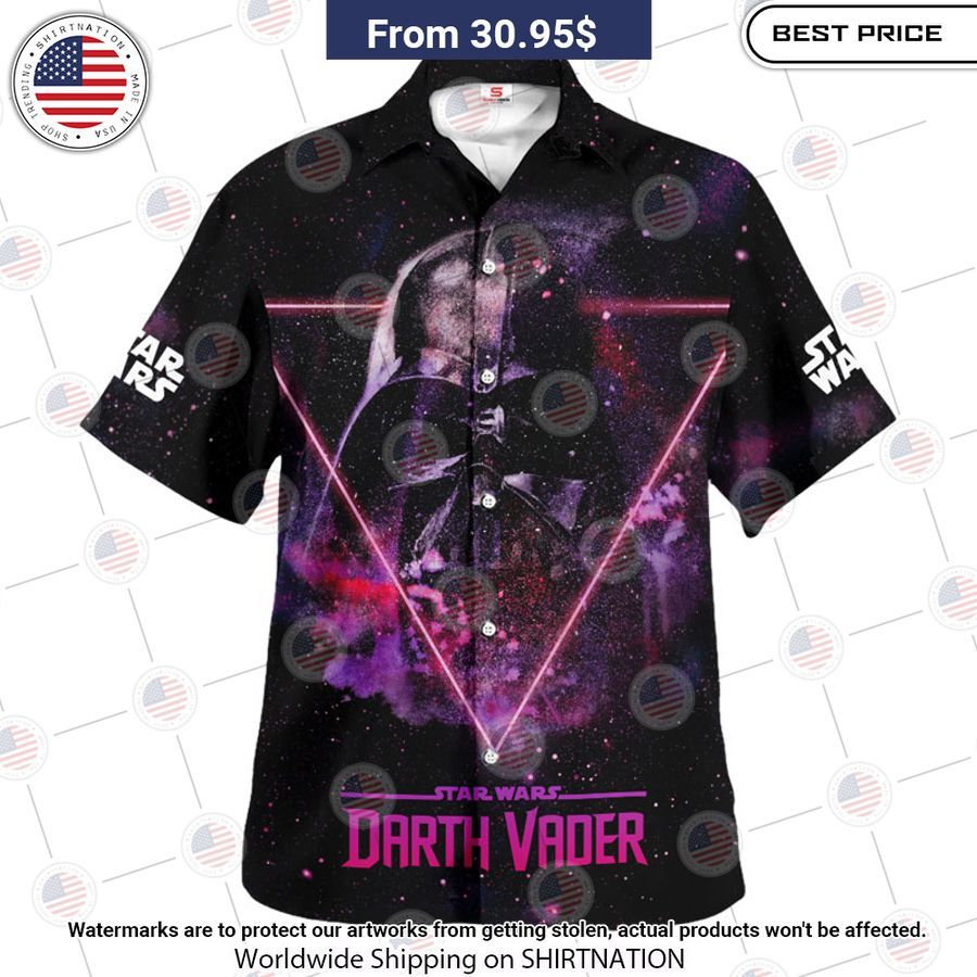 Star Wars Darth Vader Galaxy Purple Hawaiian Shirt Mesmerising
