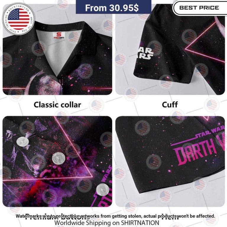 Star Wars Darth Vader Galaxy Purple Hawaiian Shirt You look fresh in nature