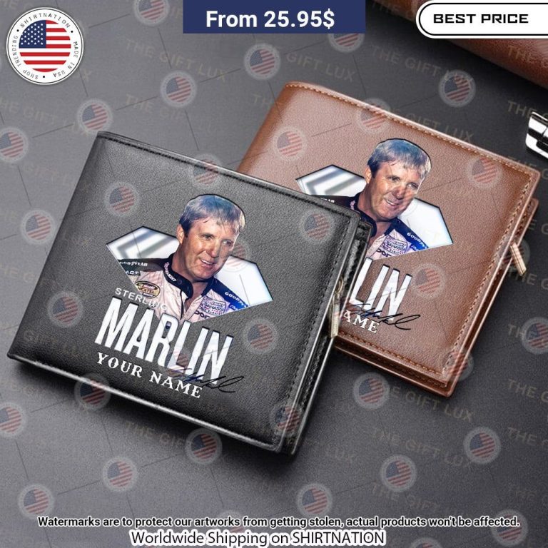 Sterling Marlin Custom Leather Wallet Eye soothing picture dear