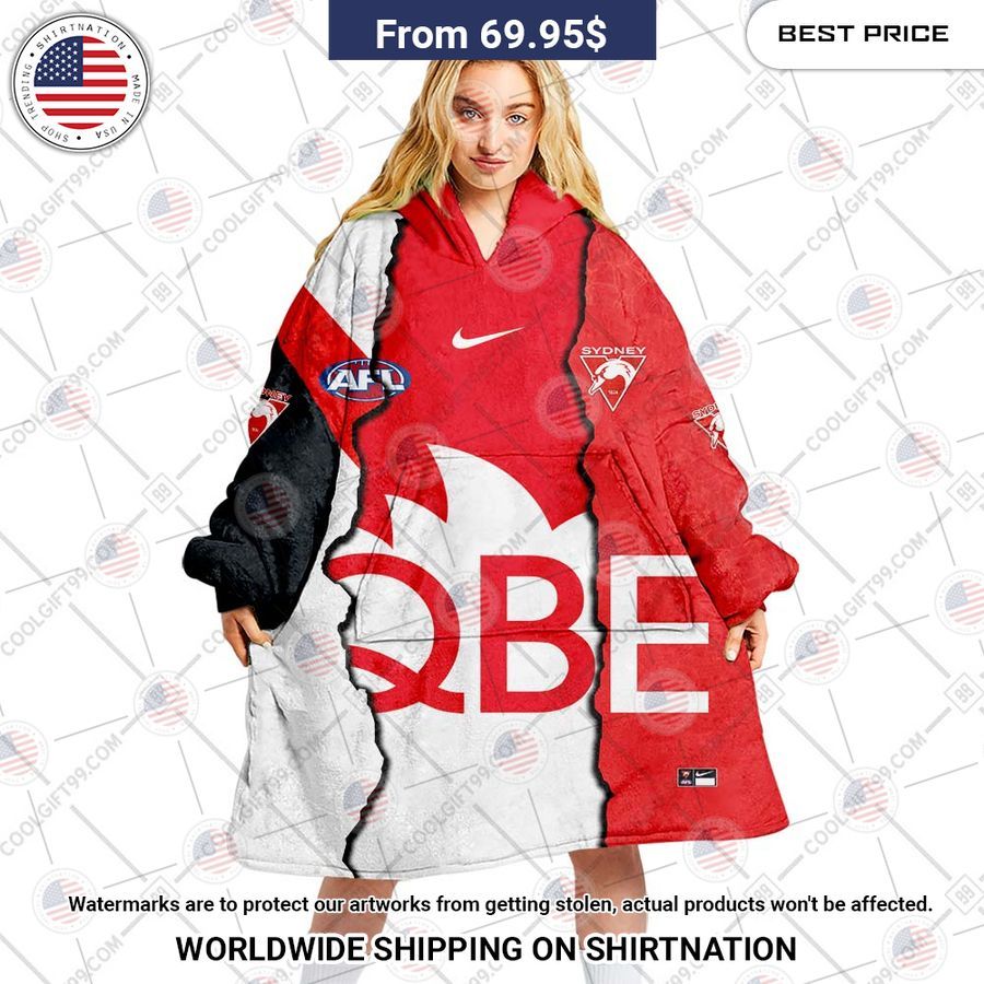 Sydney Swans Mix Hoodie Blanket I can see the development in your personality