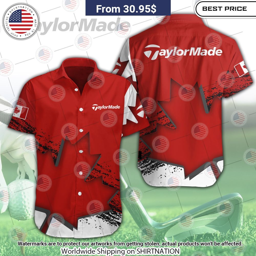 TaylorMade Canada Flag Polo Hoodie Stunning