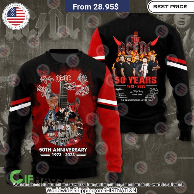 The ACDC 50 Years 1973 2023 Shirt Oh! You make me reminded of college days