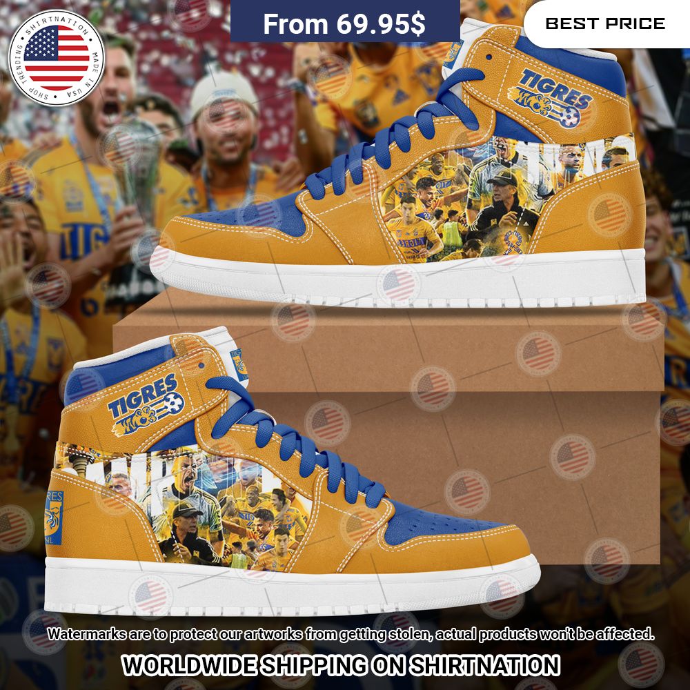Tigres UANL Air Jordan High Top Shoes Your beauty is irresistible.