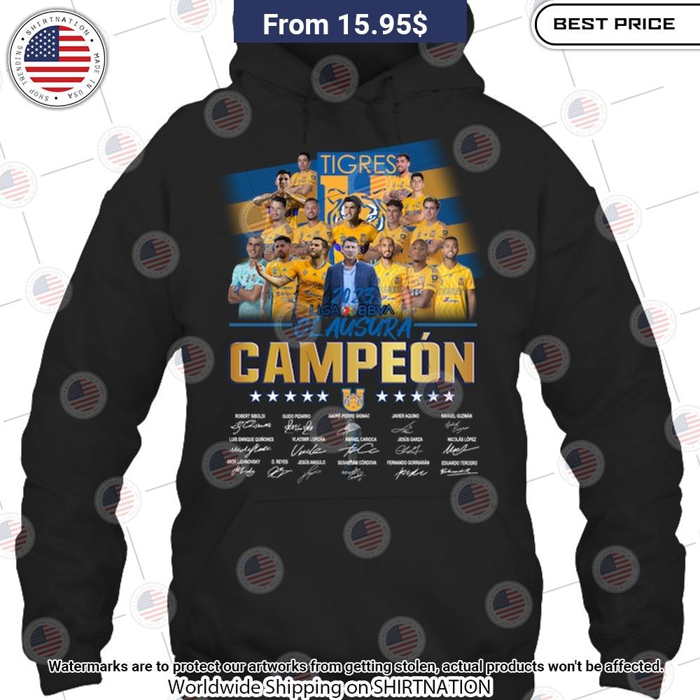Tigres UANL Shirt Hoodie You look so healthy and fit