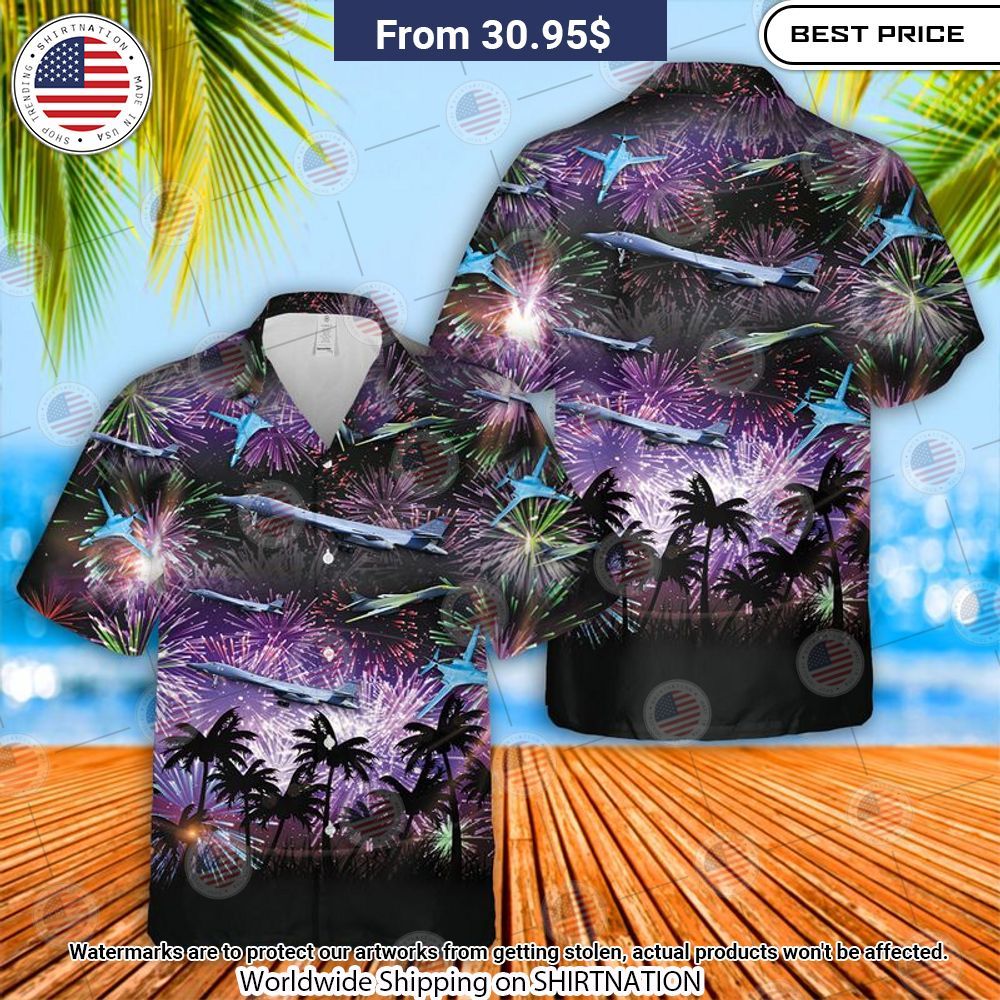 BEST US Air Force Rockwell B-1 Lancer American 4th Of July Hawaii Shirt