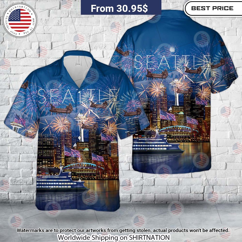 BEST US Army 168th Aviation Regiment Seattle 4th of July Hawaii Shirt