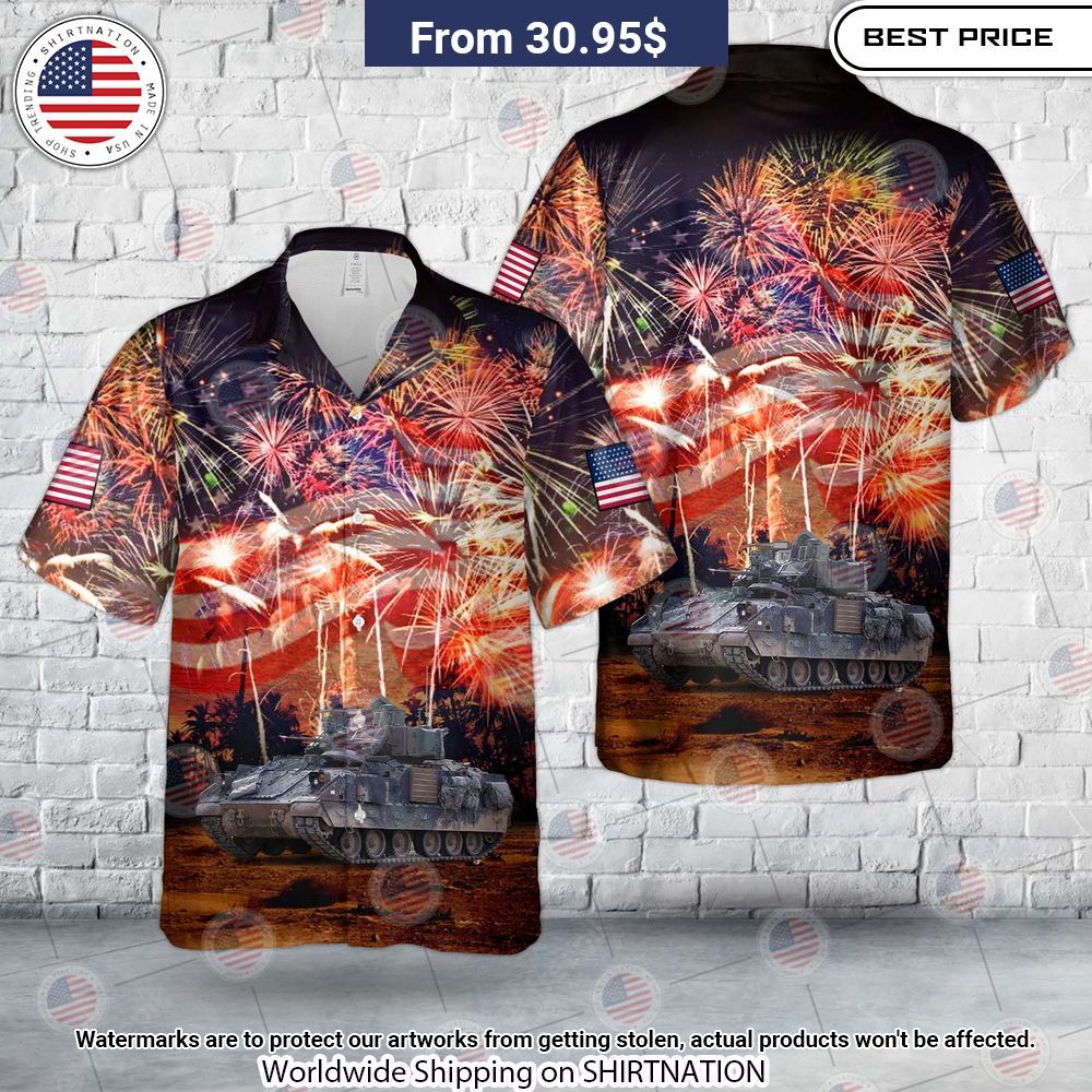 BEST US Army M1128 Mobile Gun System 4th Of July Hawaii Shirt
