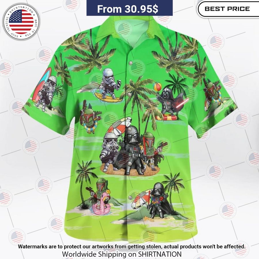 Vader Boba Fett Trooper Summer Time Hawaiian Shirt Out of the world