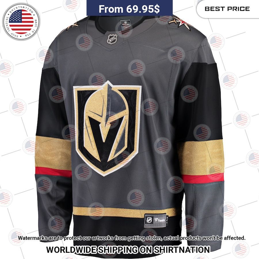 Vegas Golden Knights Alternate Gray Hockey Jersey Sizzling