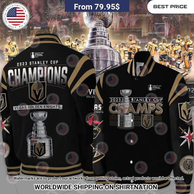 vegas golden knights champions 2023 stanley cup bomber jacket 1