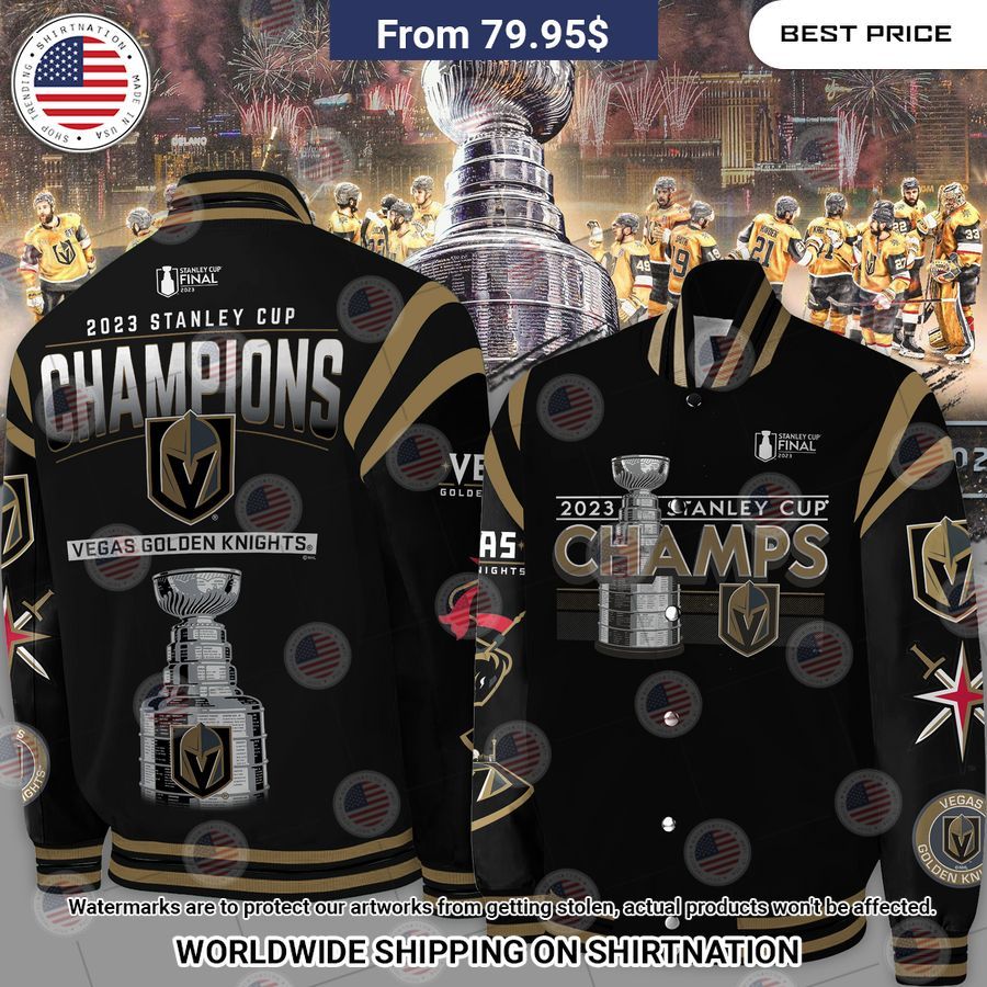 vegas golden knights champions 2023 stanley cup bomber jacket 1