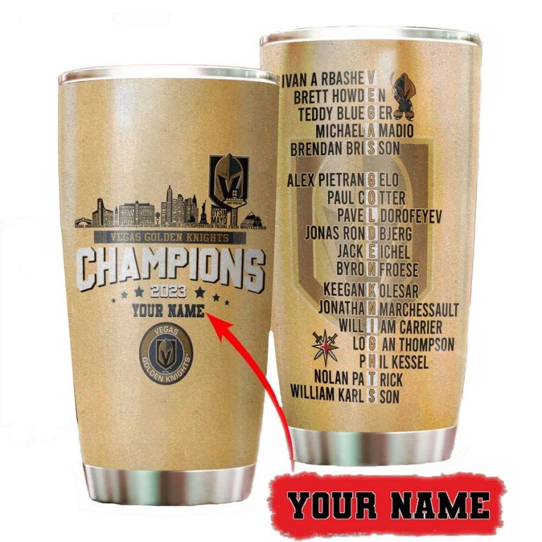 vegas golden knights stanley cup champions 2023 custom tumbler 1