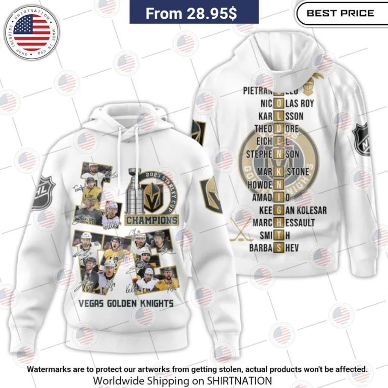 Vegas Golden Knights Stanley Cup Champions 2023 Love Hoodie Beauty queen