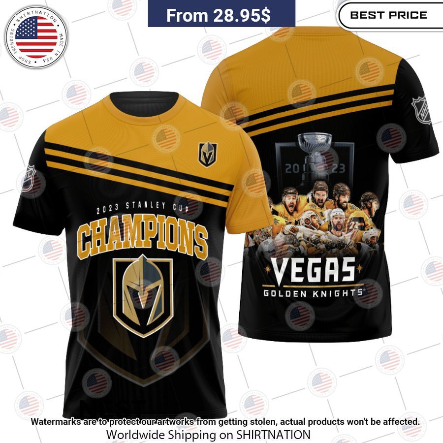 Vegas Golden Knights Stanley Cup Champions 2023 T Shirt Rocking picture